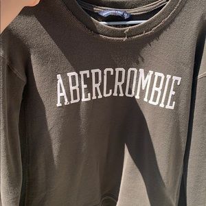 Abercrombie and Fitch green long sleeve shirt